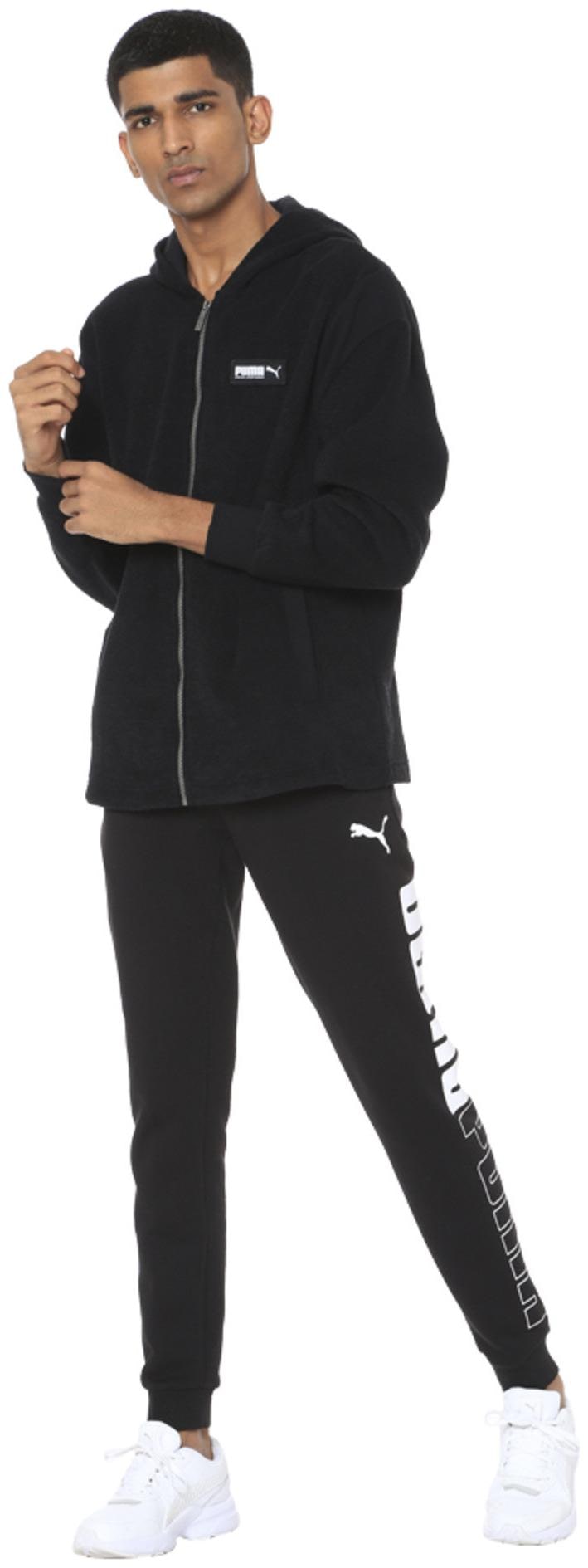 

Puma Men Black Solid Quilted jacket
