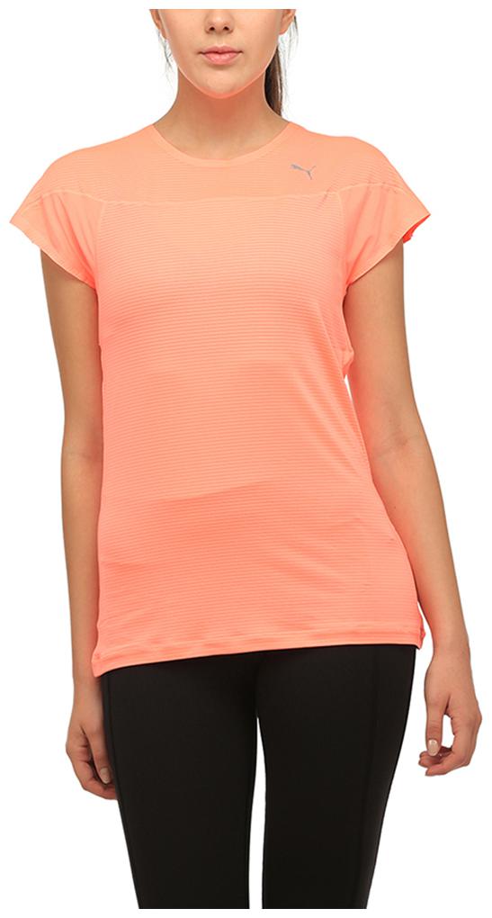 

Puma Women Pink Regular fit Round neck Polyester T shirt