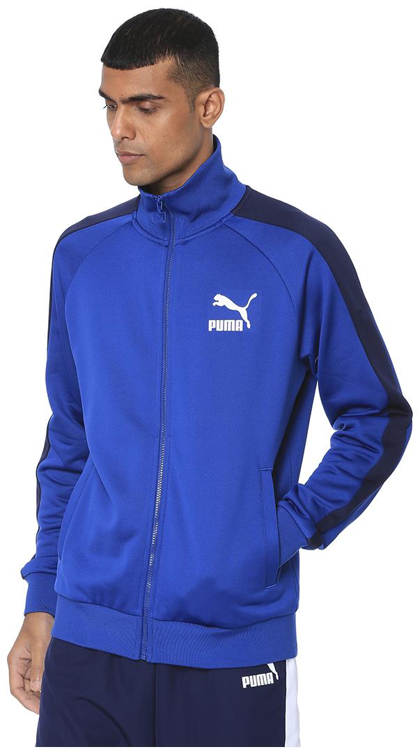 

Puma Men Blue Solid Quilted jacket