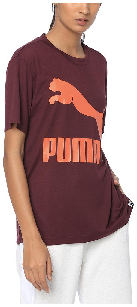 

Puma Women Brown Regular fit Round neck Polyester T shirt