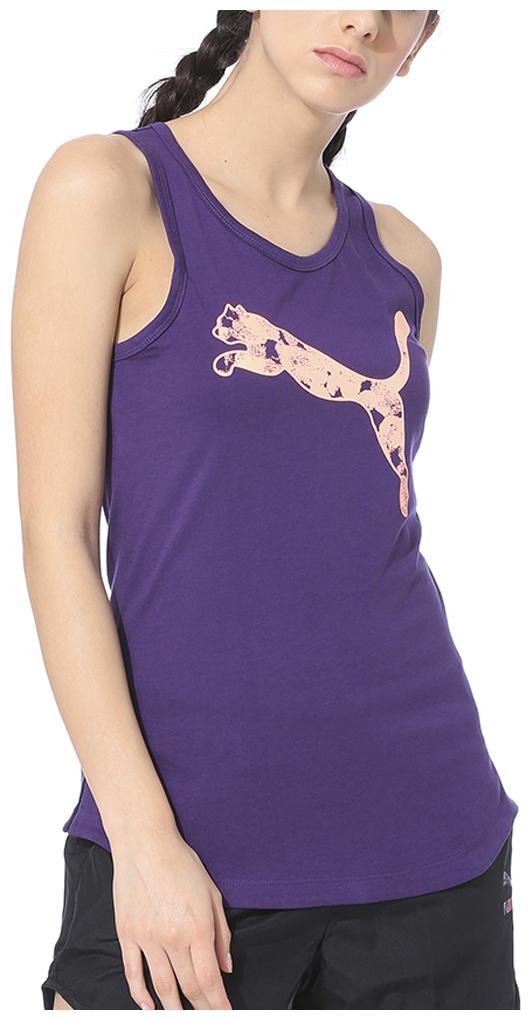

Puma Women Blue Regular fit U neck Polyester Tank top