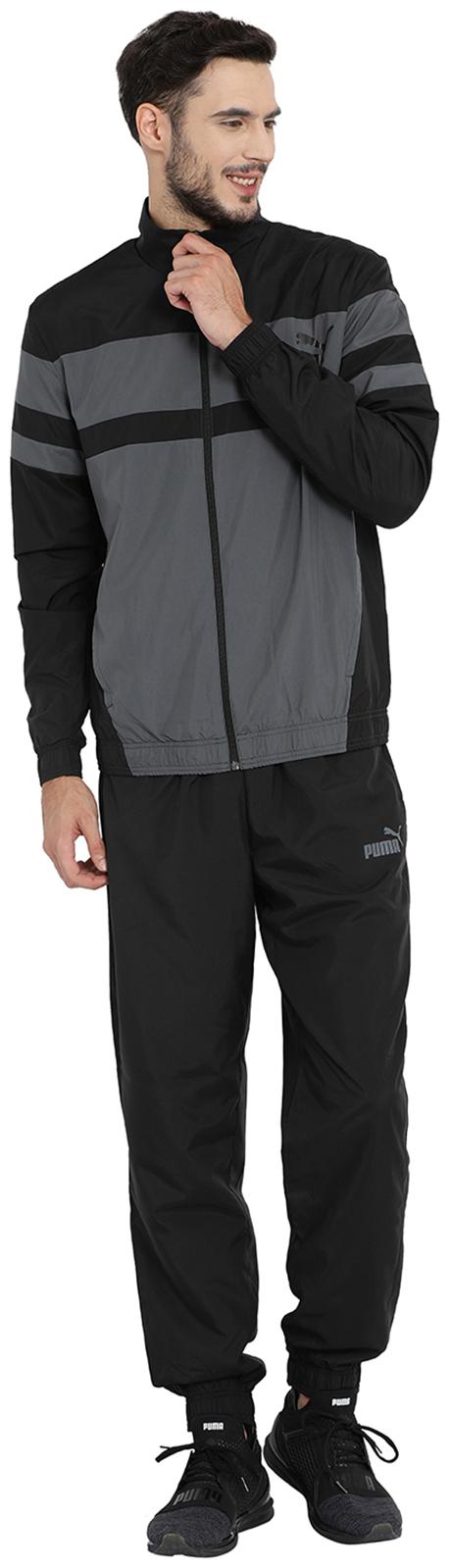 

Puma Men Black Solid Regular Fit Track Suit