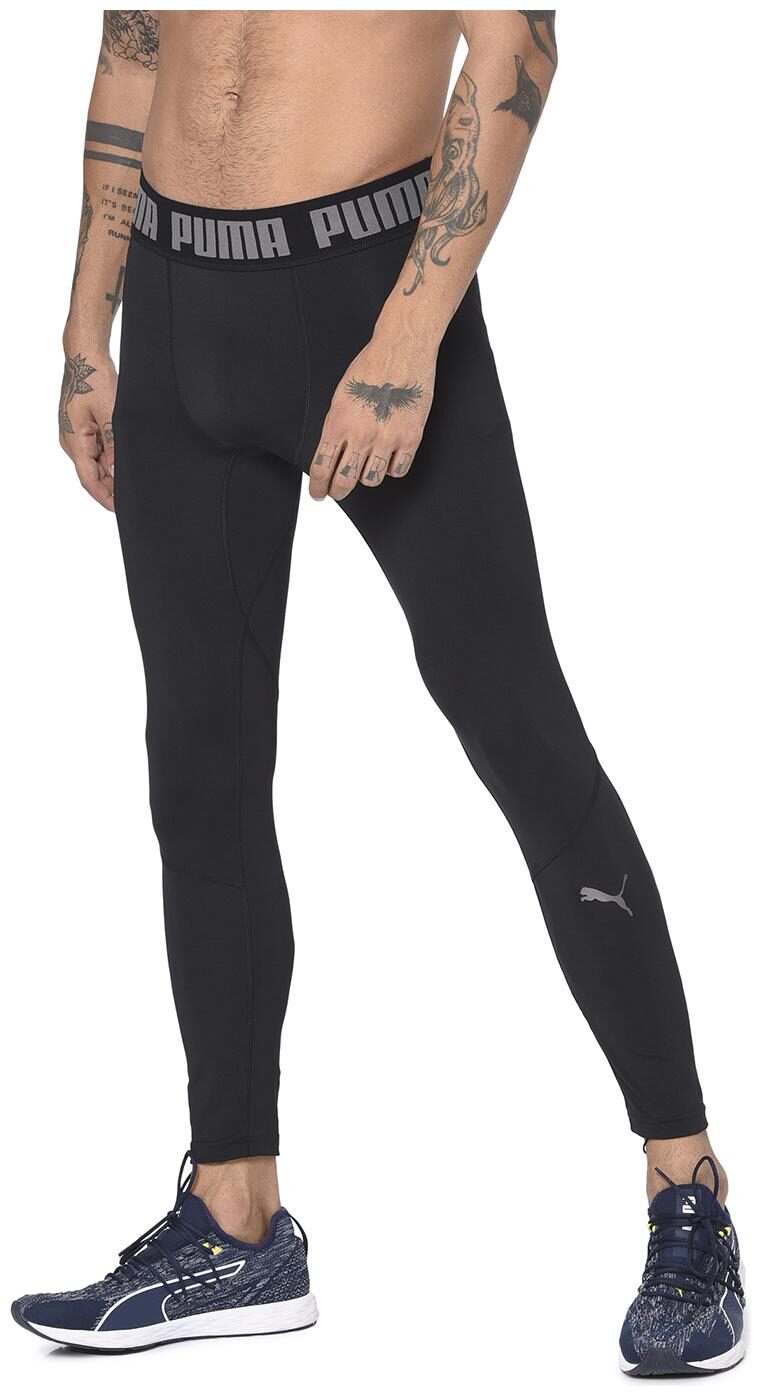 

Puma Men Black Solid Regular fit Tights