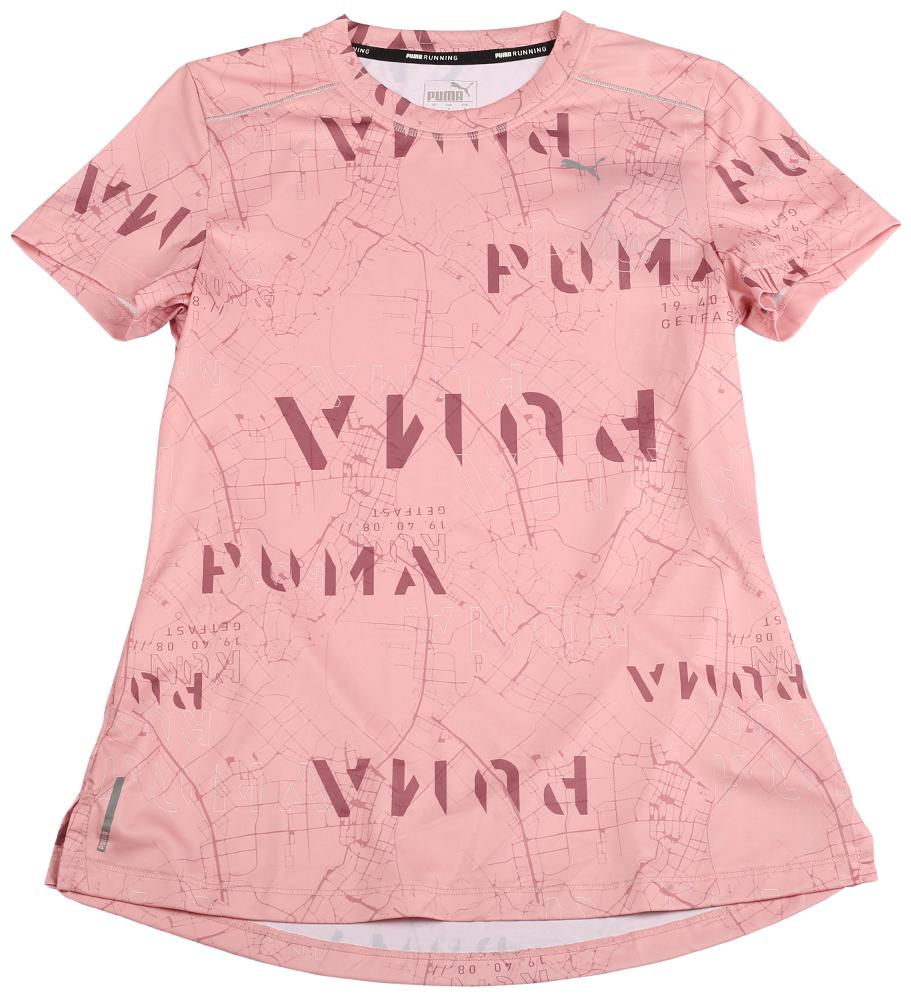 

Puma Women Pink Regular fit Round neck Polyester T shirt