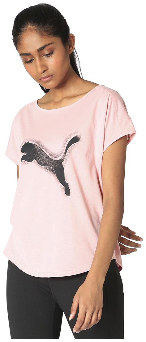 

Puma Women Printed Sports T-Shirt - Pink