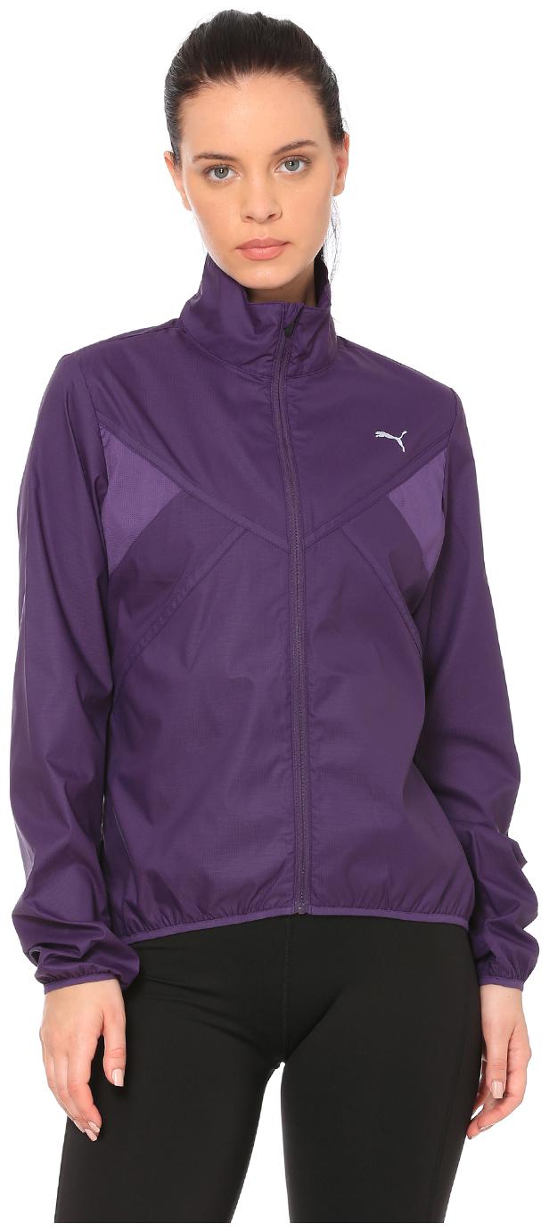 

Puma Women Solid Regular Jacket - Purple