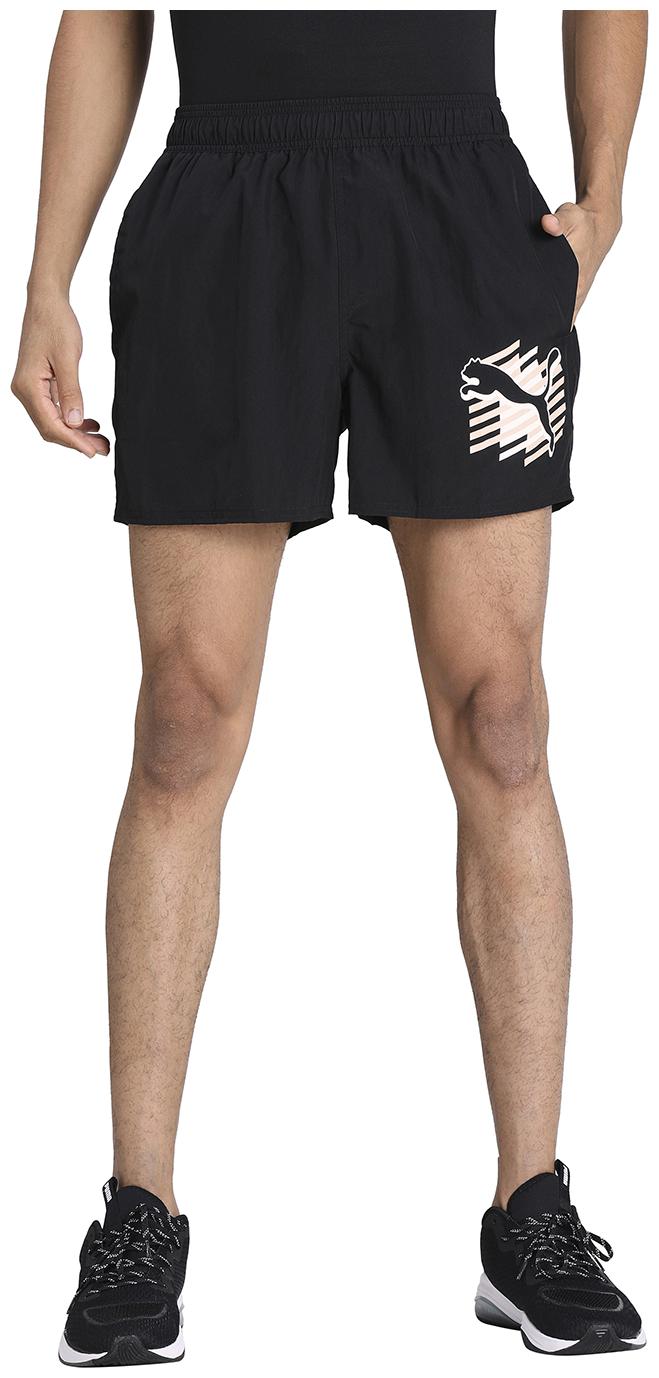 

Puma Men Black Regular Fit Regular Shorts