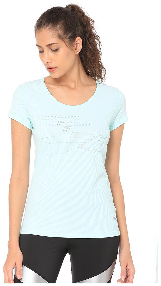 

Puma Women White Regular fit Round neck Polyester T shirt