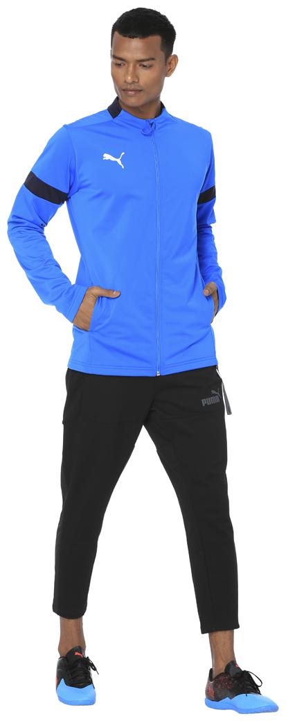 

Puma Men Blue Black Solid Regular Fit Track Suit
