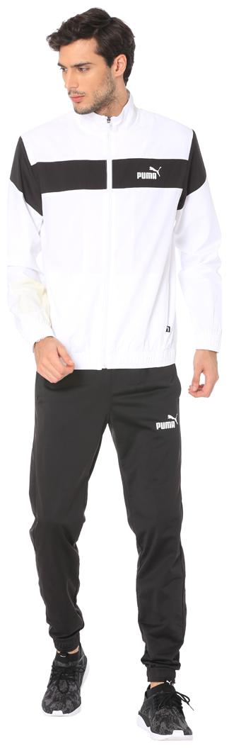 

Puma Men Black White Solid Regular Fit Track Suit