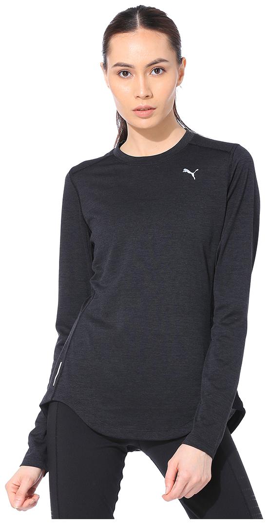 

Puma Women Black Regular fit Round neck Polyester T shirt