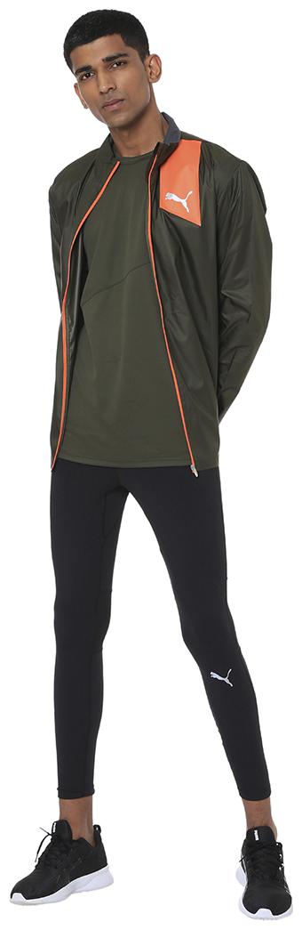 

Puma Polyester Men Green Quilted Jacket