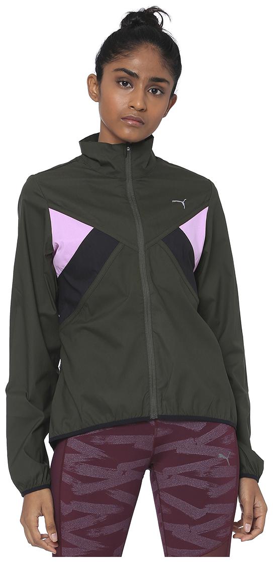 

Puma Women Solid Regular Jacket - Green