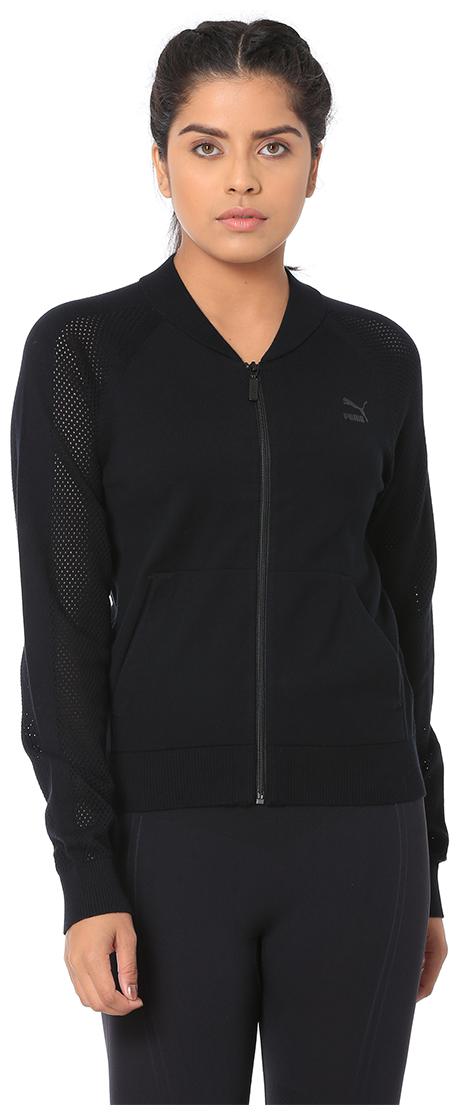 

Puma Women Solid Regular Jacket - Black