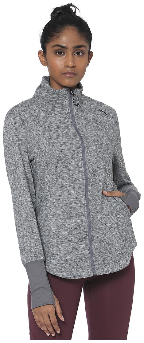 

Puma Women Solid Sports Jacket - Grey