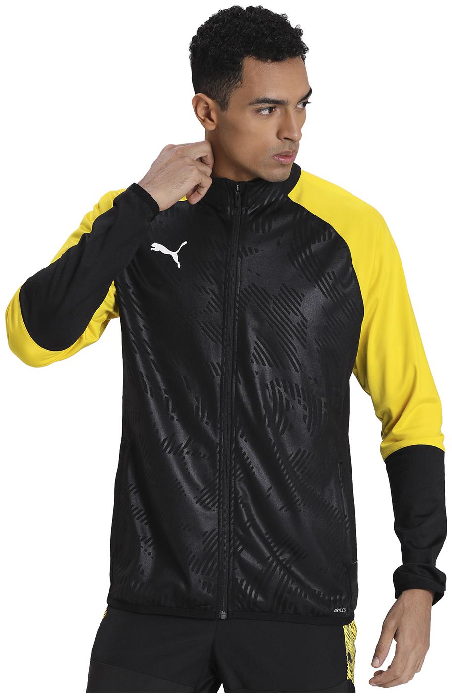 

Puma Men Black Printed Quilted jacket