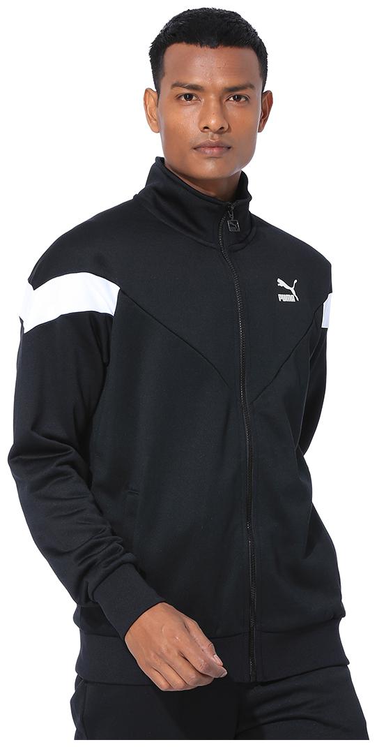 

Puma Men Black Solid Quilted jacket