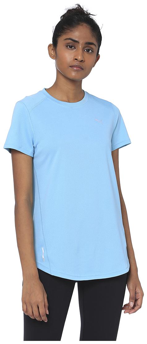 

Puma Women Blue Regular fit Round neck Polyester T shirt