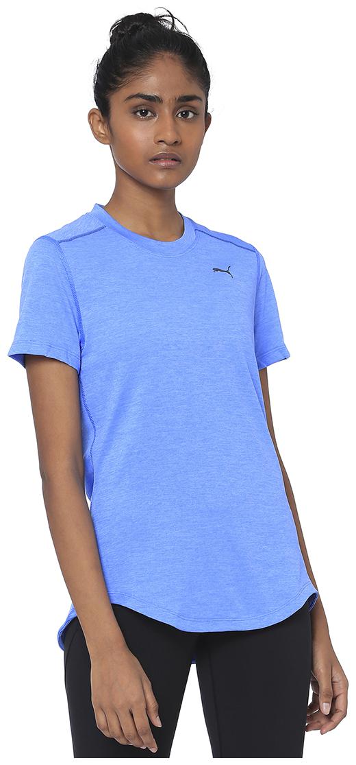 

Puma Women Blue Regular fit Round neck Polyester T shirt