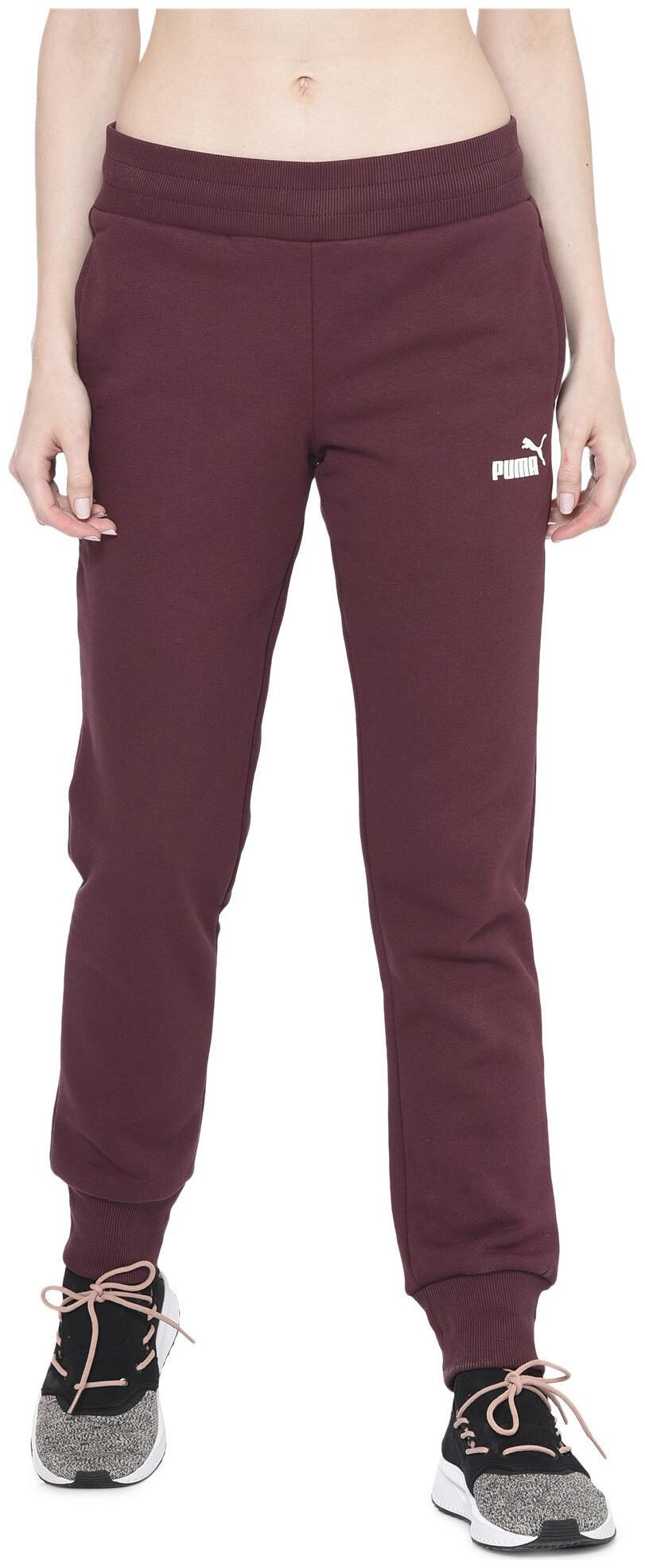 

Puma Women Cotton Solid Brown Joggers