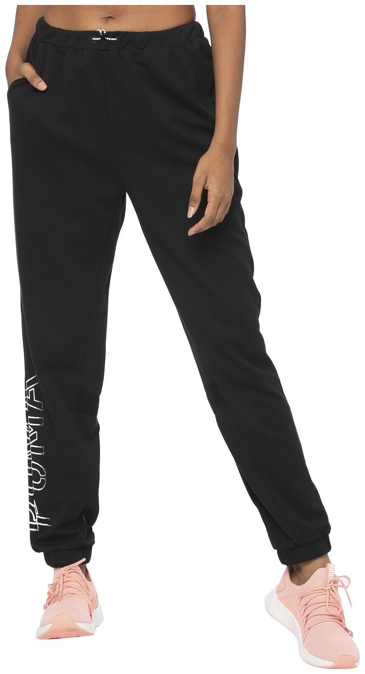 

Puma Women Regular fit Cotton Solid Track pants - Black
