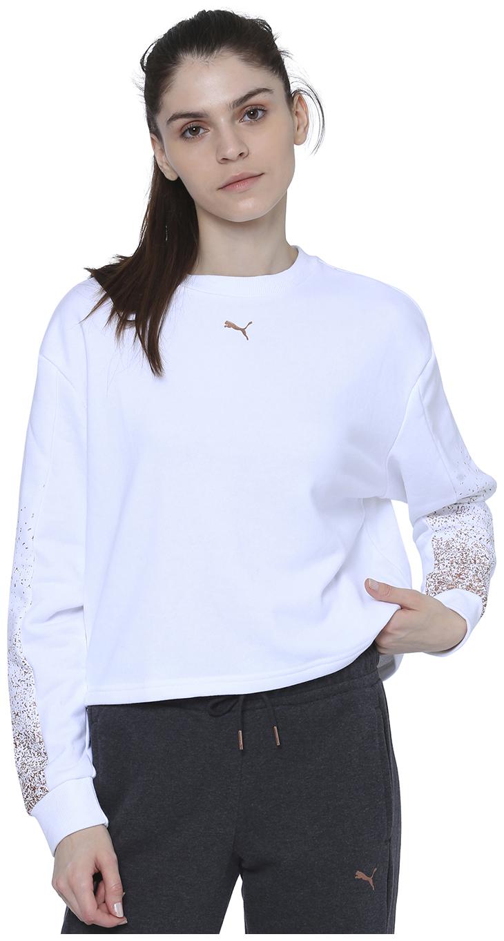 

Puma Women Printed Sweatshirt - White