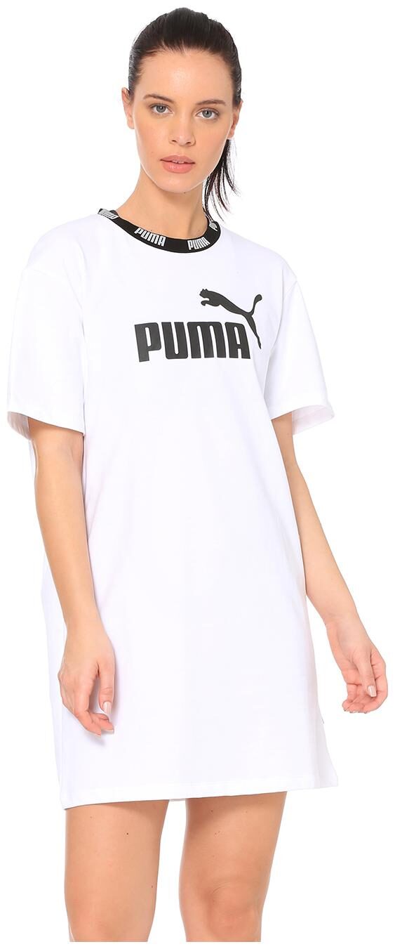 

Puma White Printed A-line dress