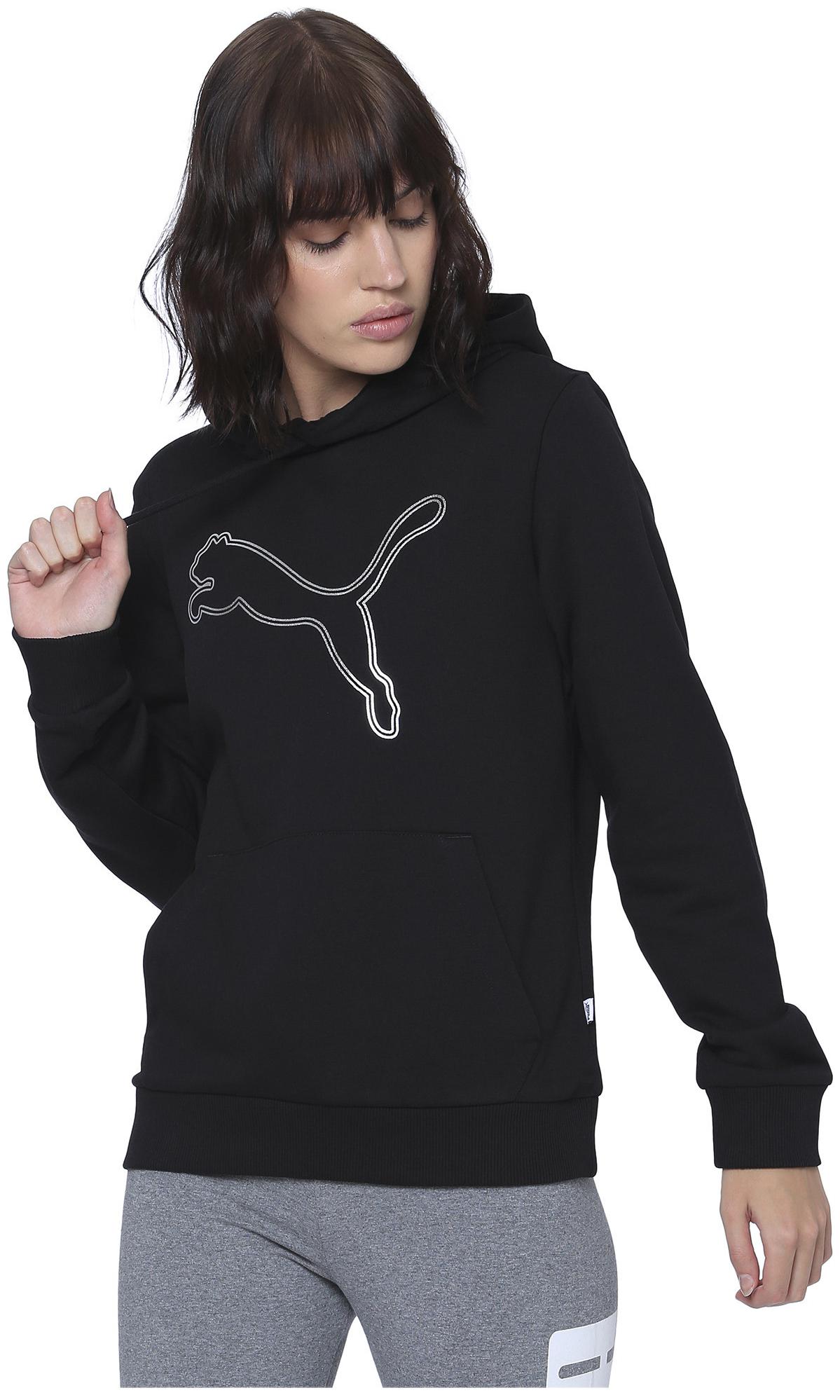 

Puma Women Printed Sweatshirt - Black