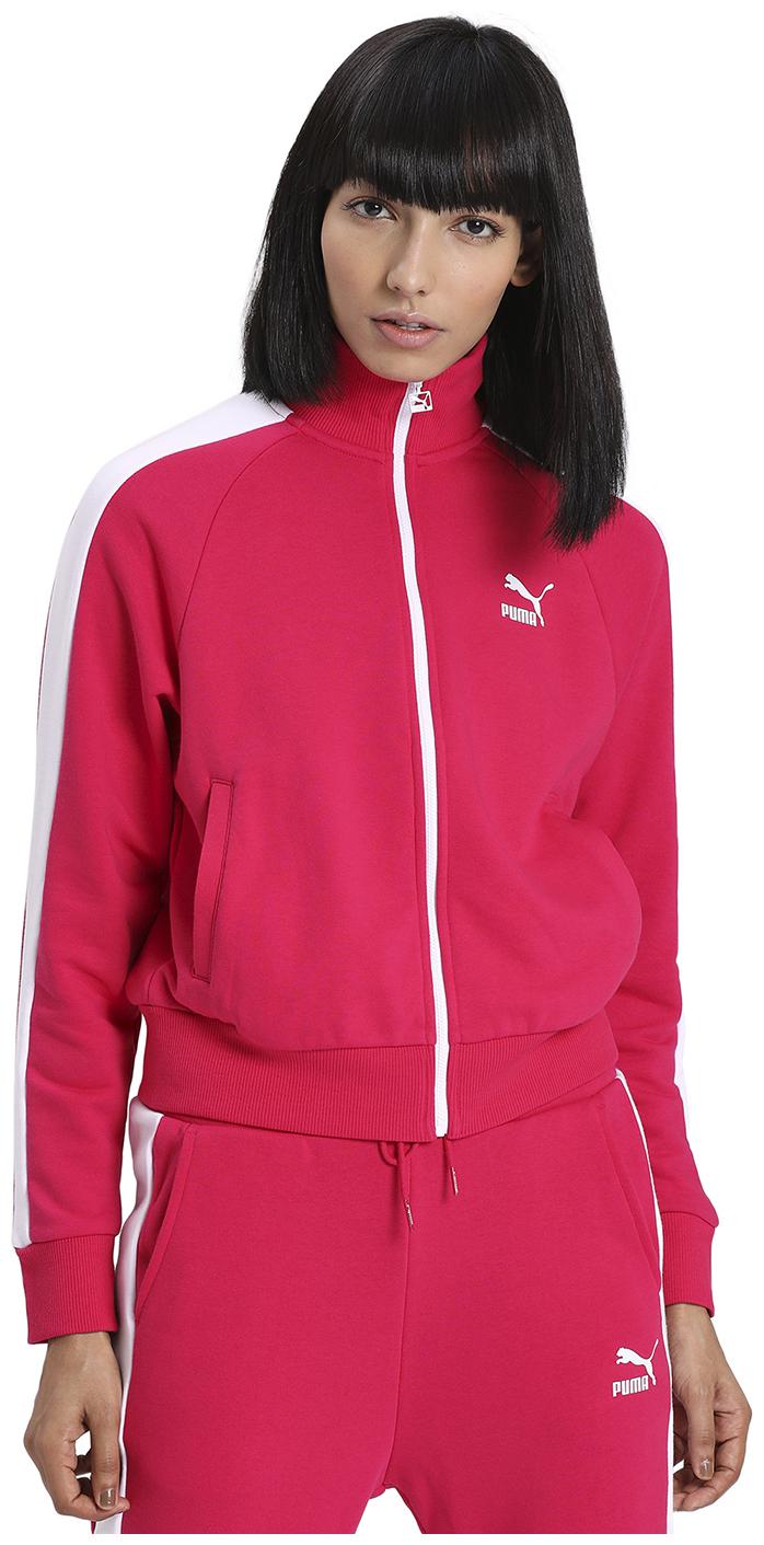 

Puma Women Colorblocked Regular Jacket - Pink White