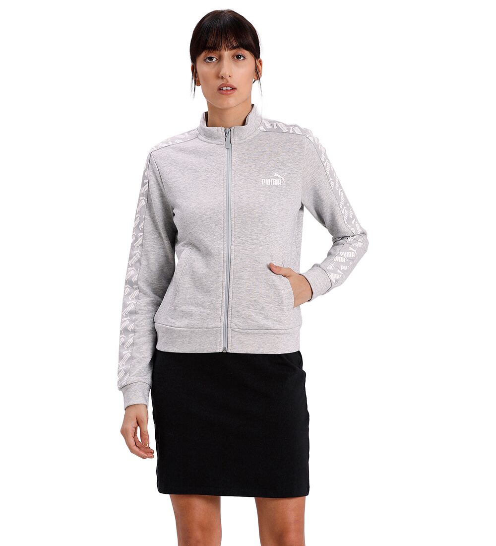

Puma Women Solid Regular Jacket - Grey