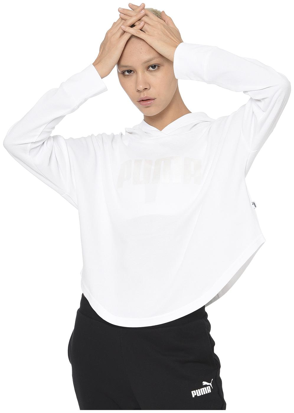 

Puma Women Printed Sweatshirt - White