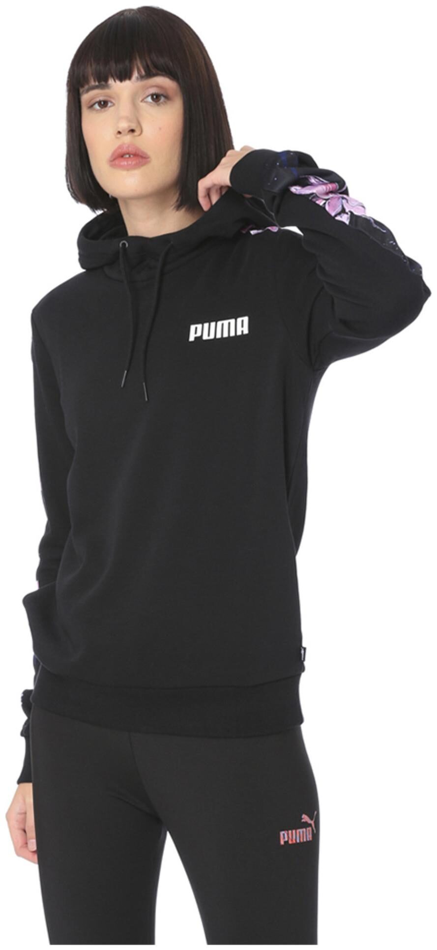 

Puma Women Printed Sweatshirt - Black