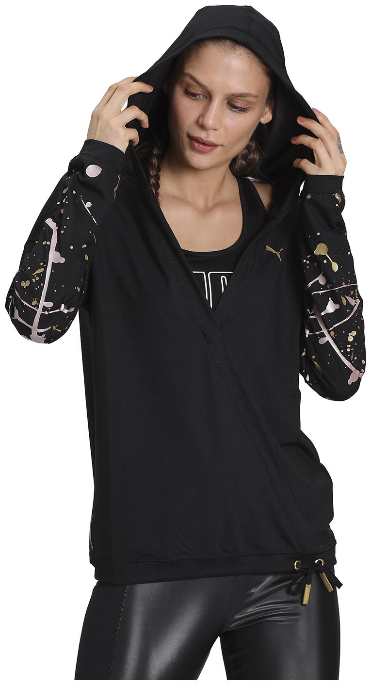 

Puma Women Printed Sweatshirt - Black