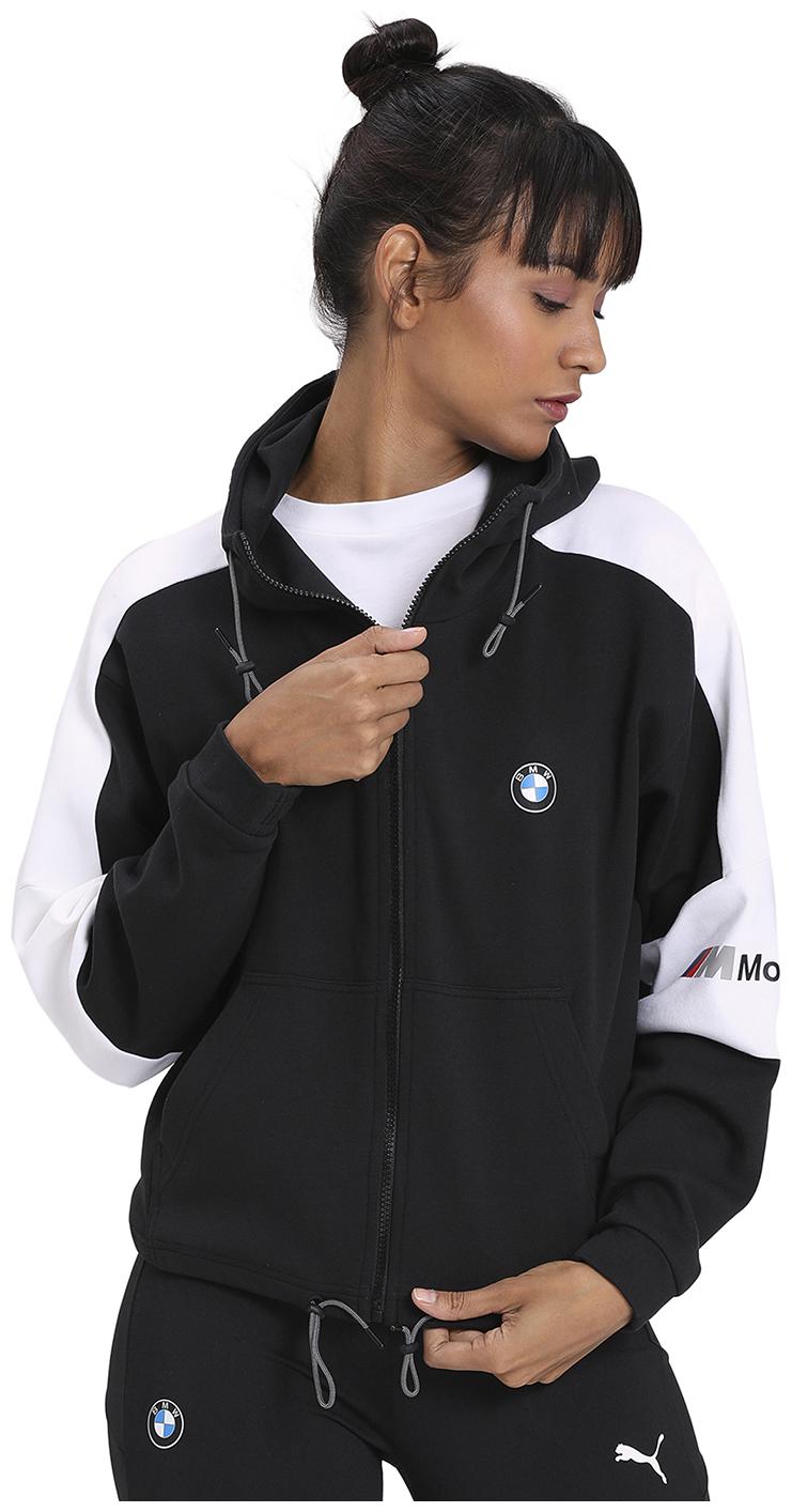 

Puma Women Colorblocked Regular Jacket - Black White