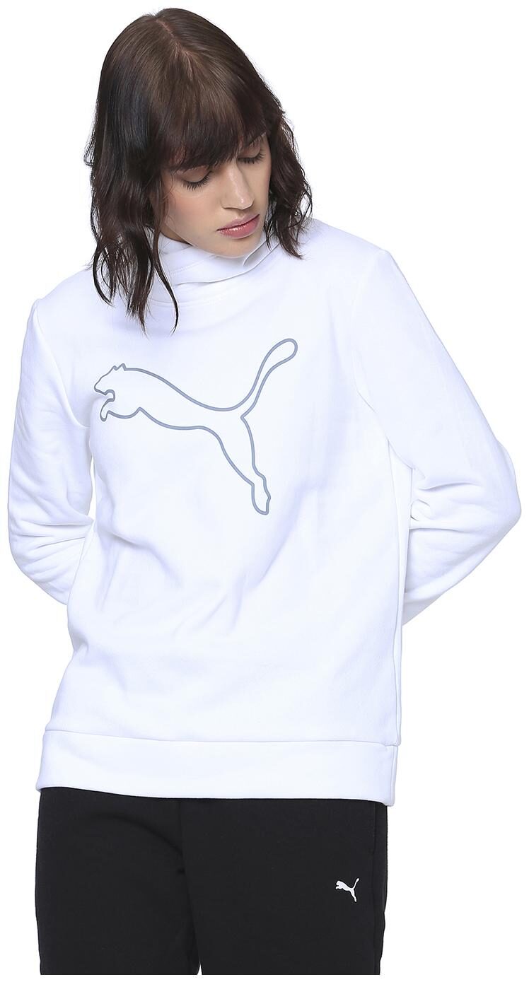 

Puma Women Printed Sweatshirt - White