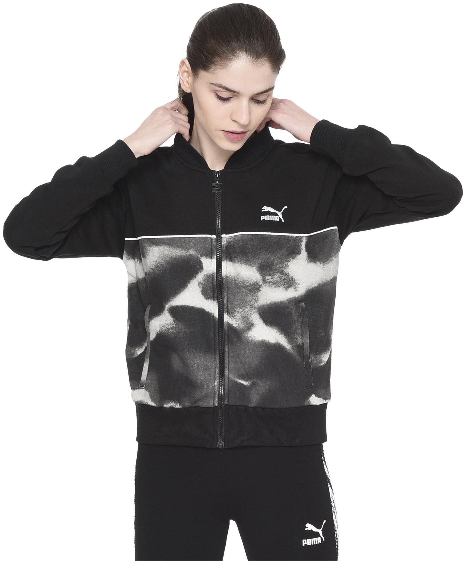 

Puma Women Printed Regular Jacket - Black