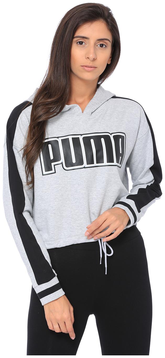 

Puma Women Solid Hoodie - Grey