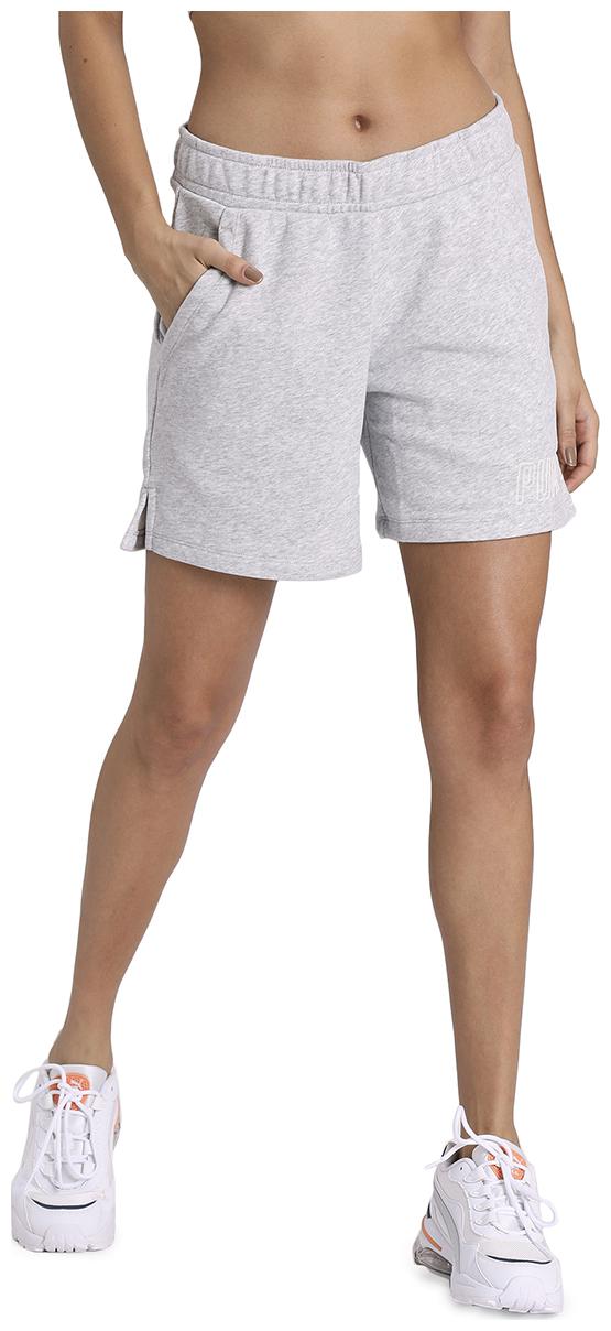 

Puma Women Solid Regular shorts - Grey