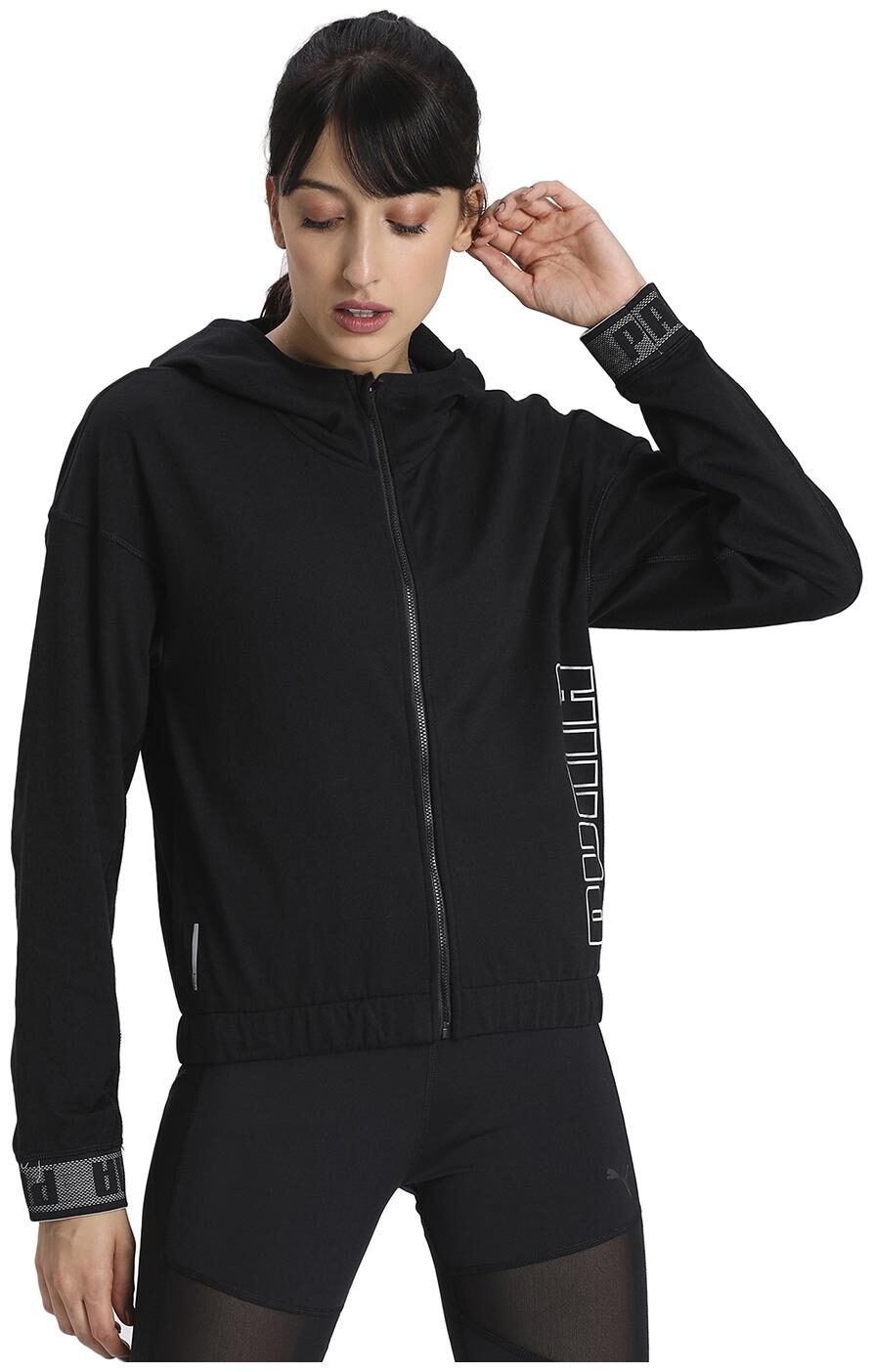 

Puma Women Solid Regular Jacket - Black