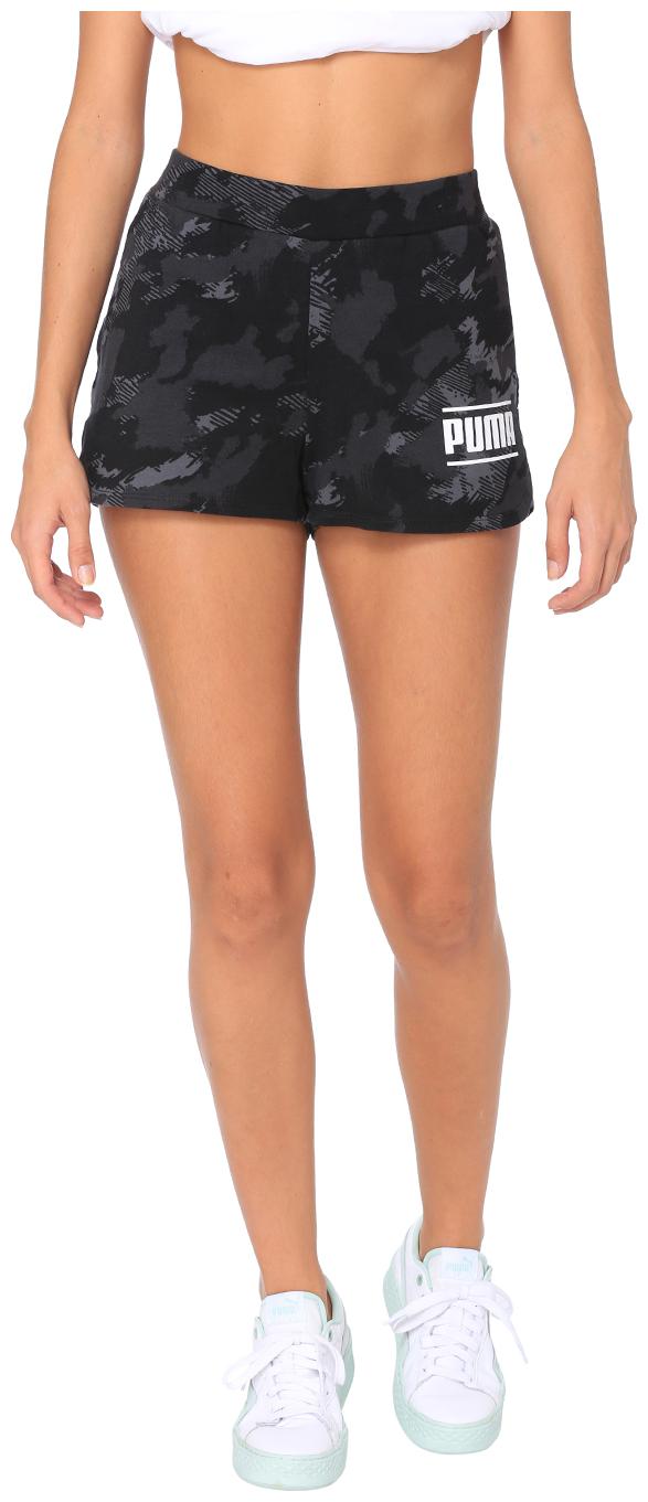 

Puma Women Geometric Regular shorts - Black