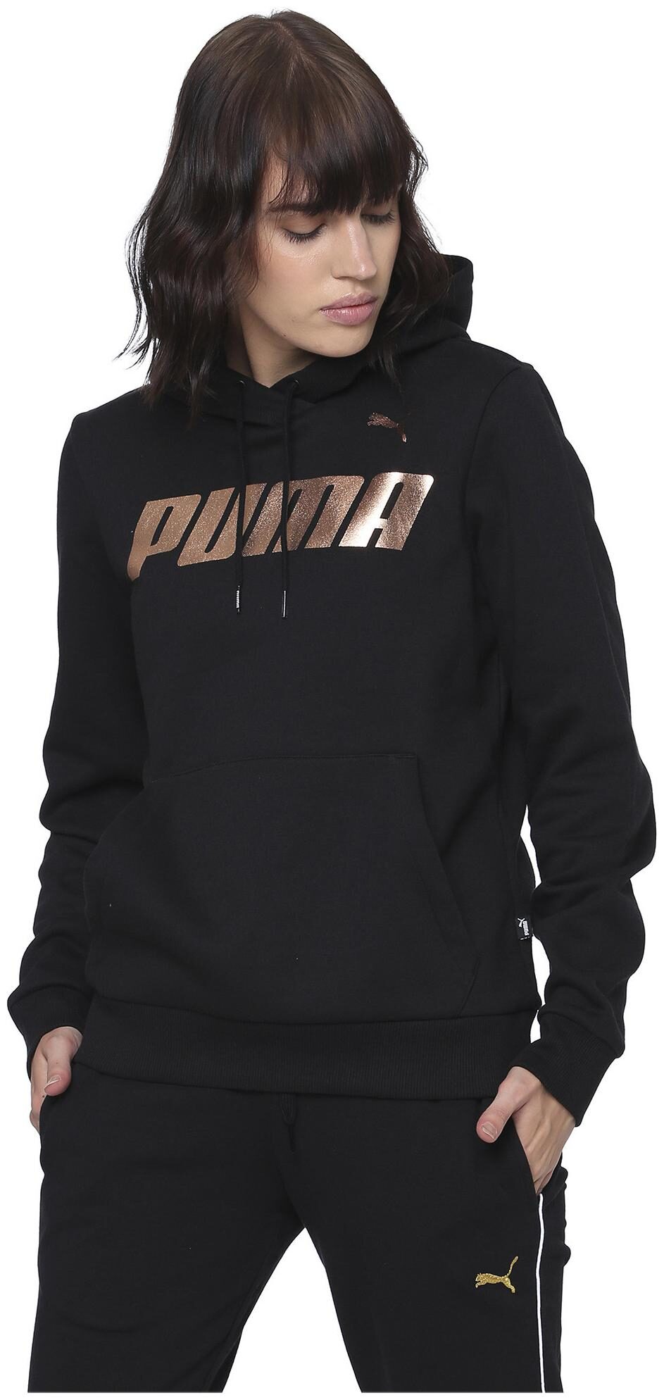

Puma Women Printed Sweatshirt - Black