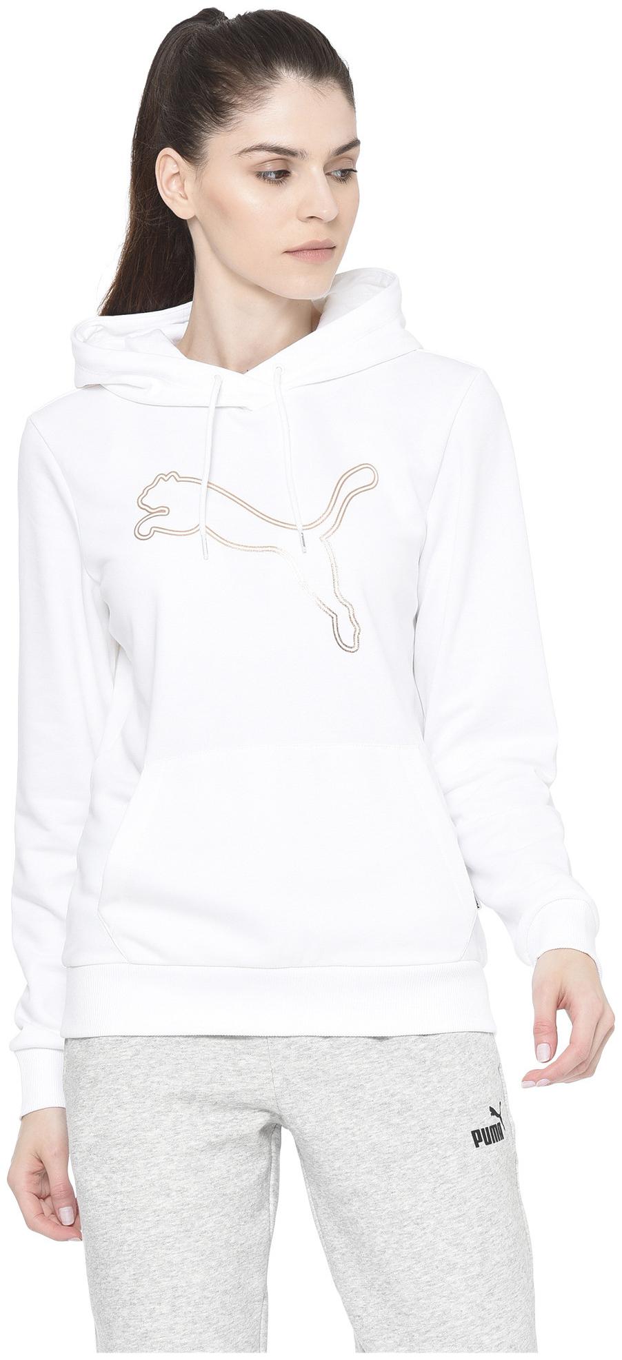 

Puma Women Printed Sweatshirt - White