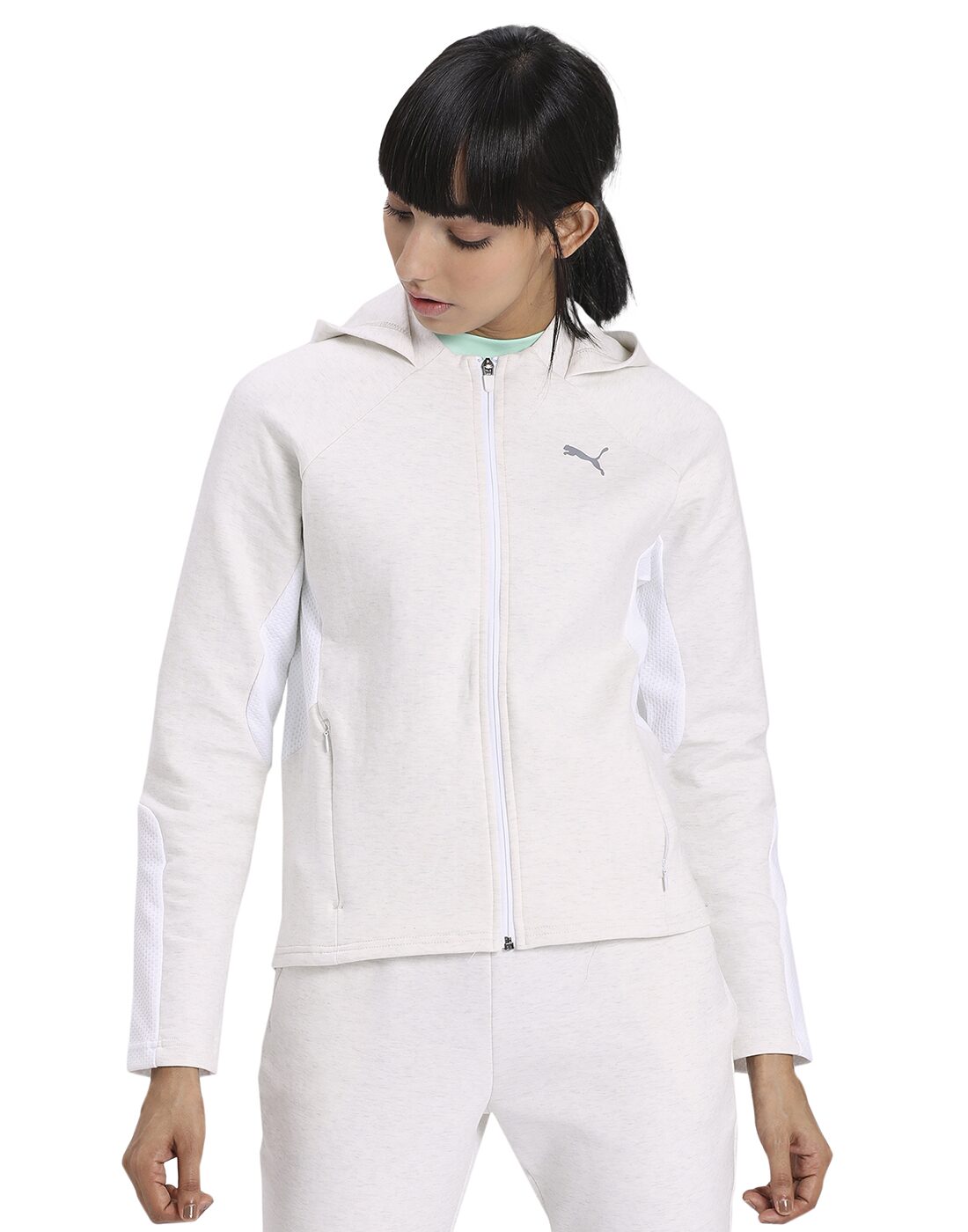 

Puma Women Solid Sweatshirt - White