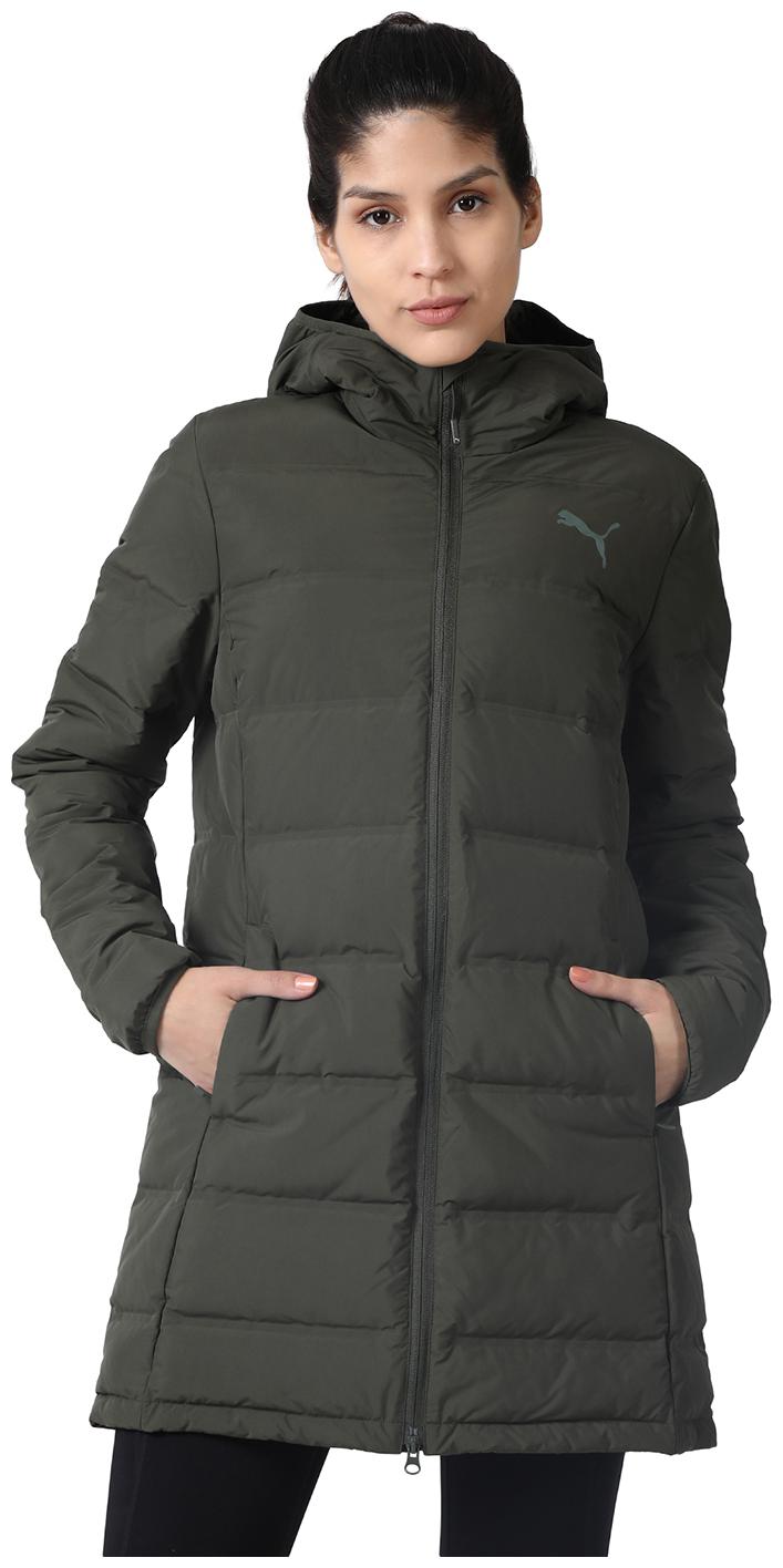 

Puma Women Solid Regular Jacket - Green