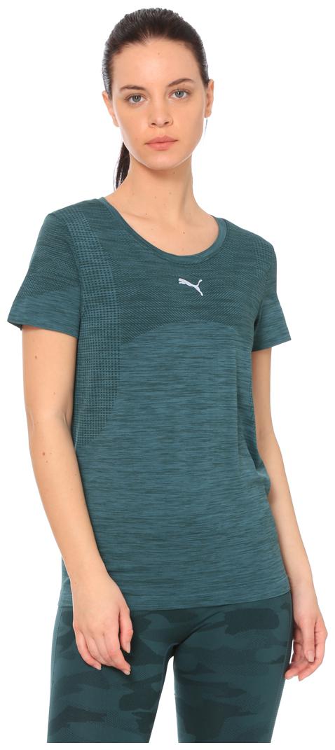 

Puma Women Green Regular fit Round neck Nylon T shirt