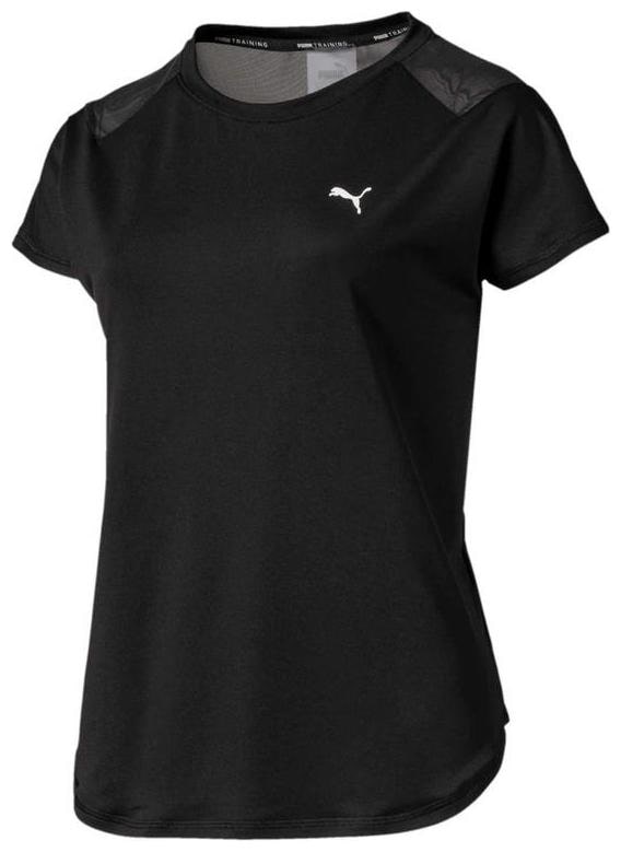 

Puma Women Black Regular fit Round neck Polyester T shirt