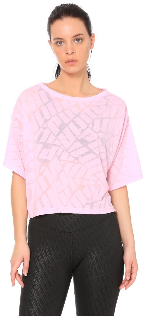 

Puma Women Pink Regular fit Round neck Polyester T shirt
