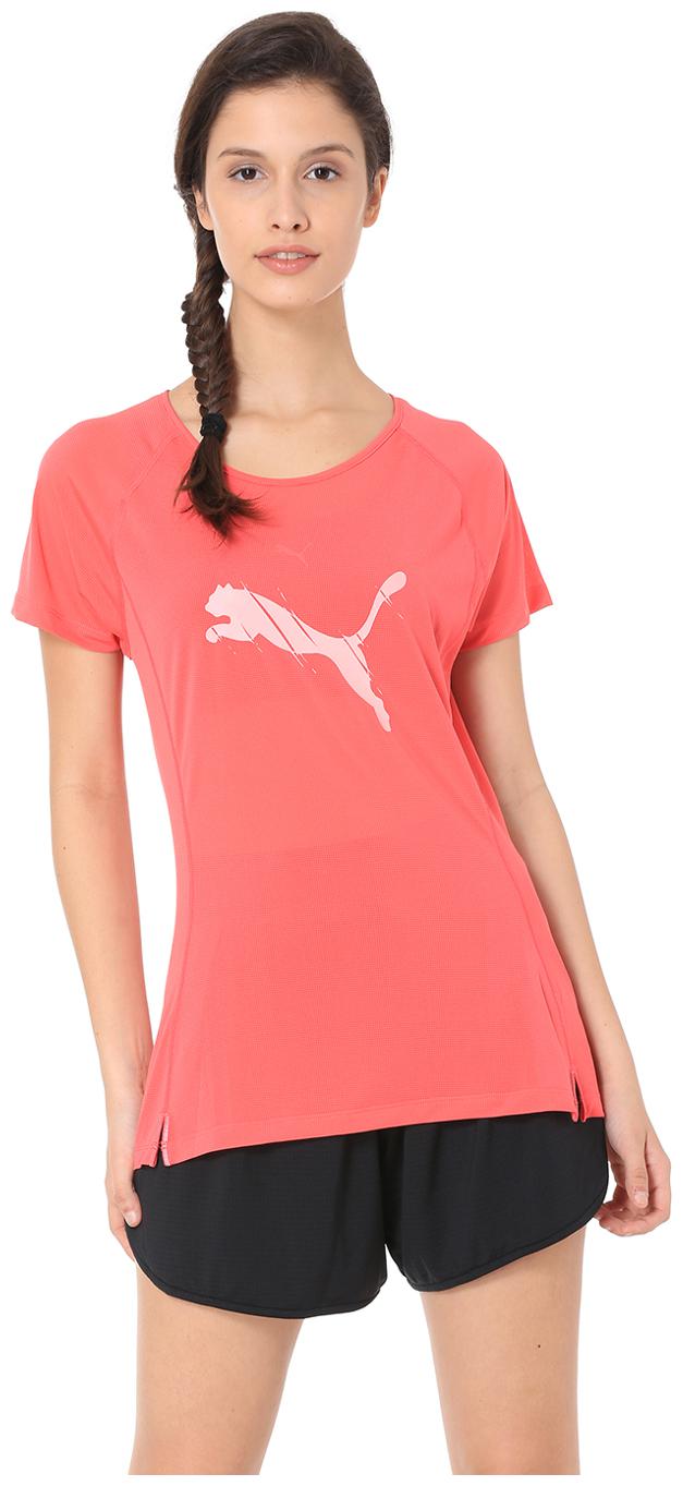 

Puma Women Solid Sports T-Shirt - Pink