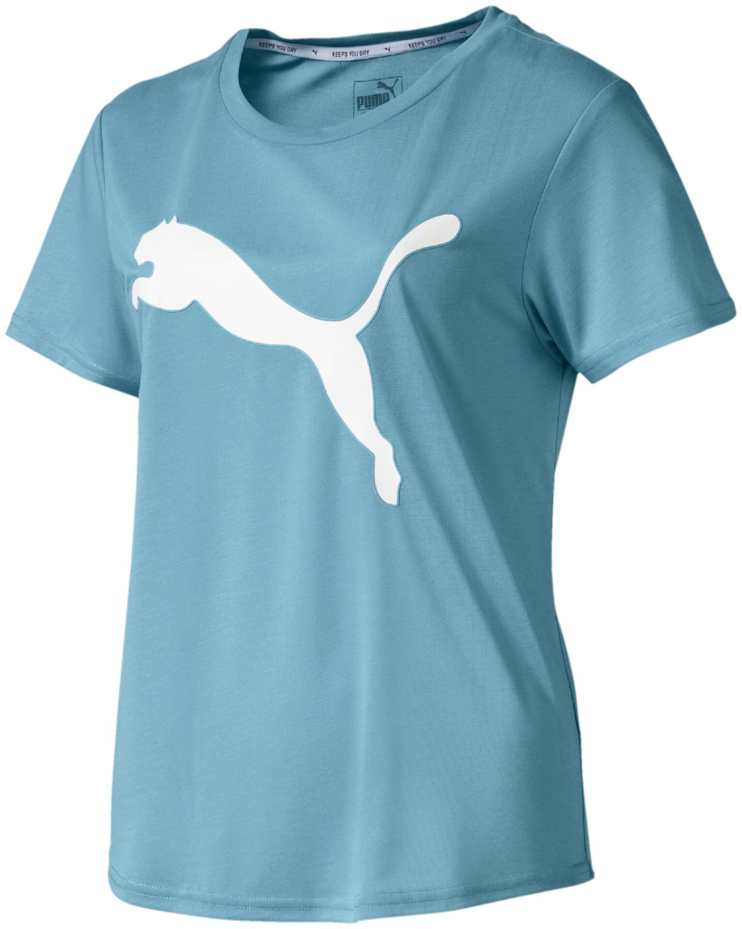 

Puma Women Blue Regular fit Round neck Polyester T shirt