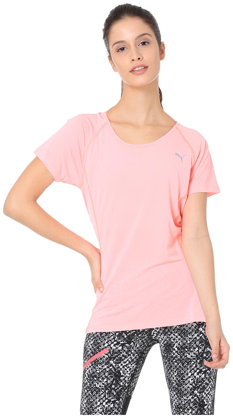 

Puma Women Solid Sports T-Shirt - Pink